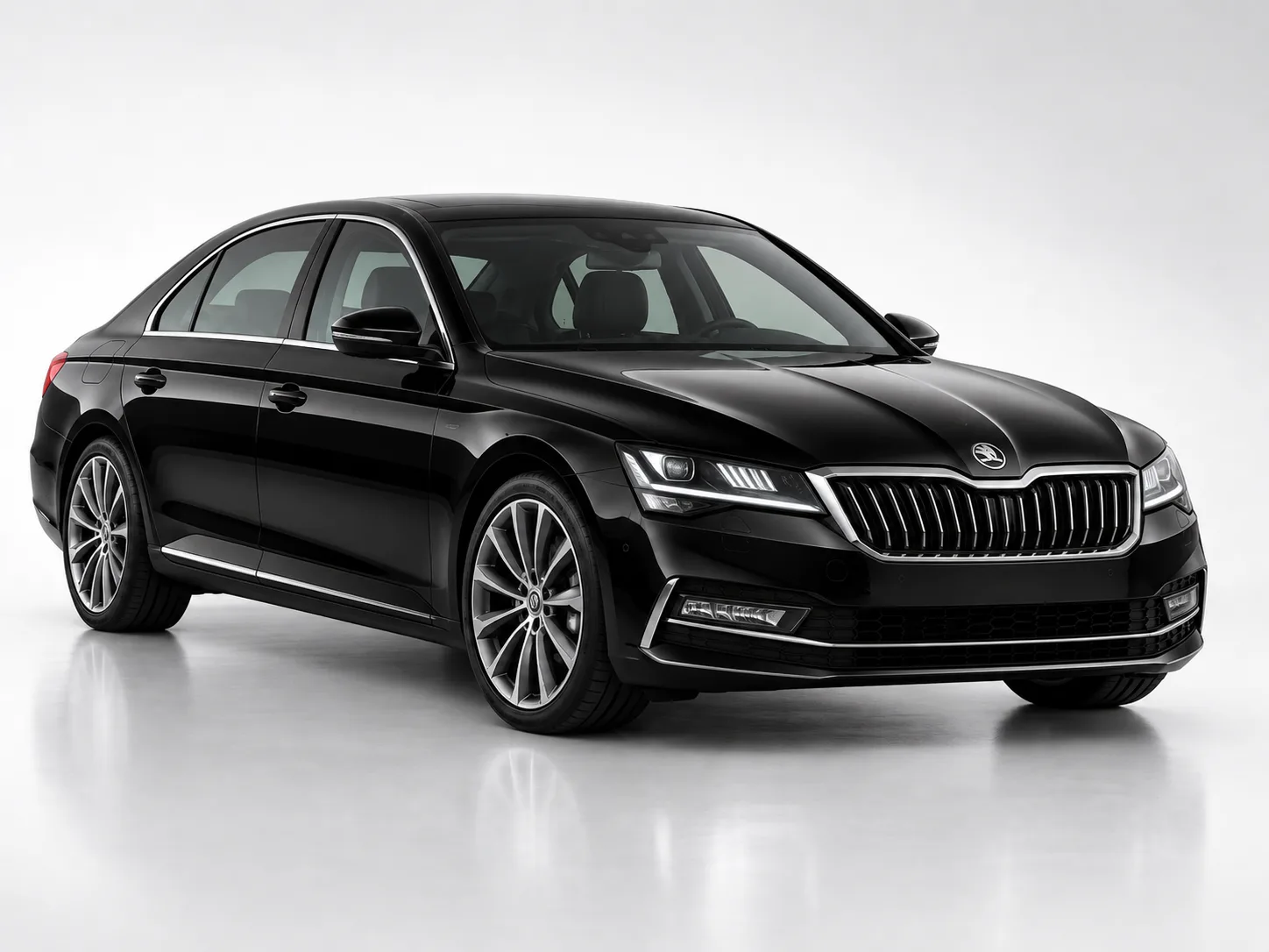 Black saloon chauffeur car for Heathrow airport transfers
