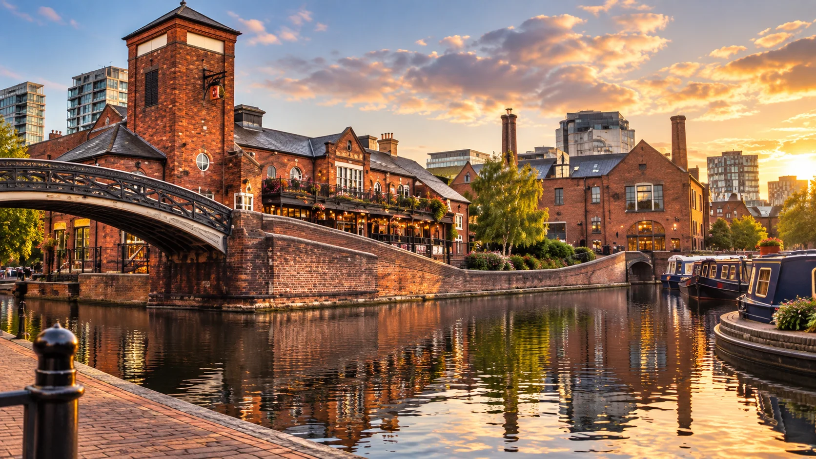 Gas Street Basin in Birmingham