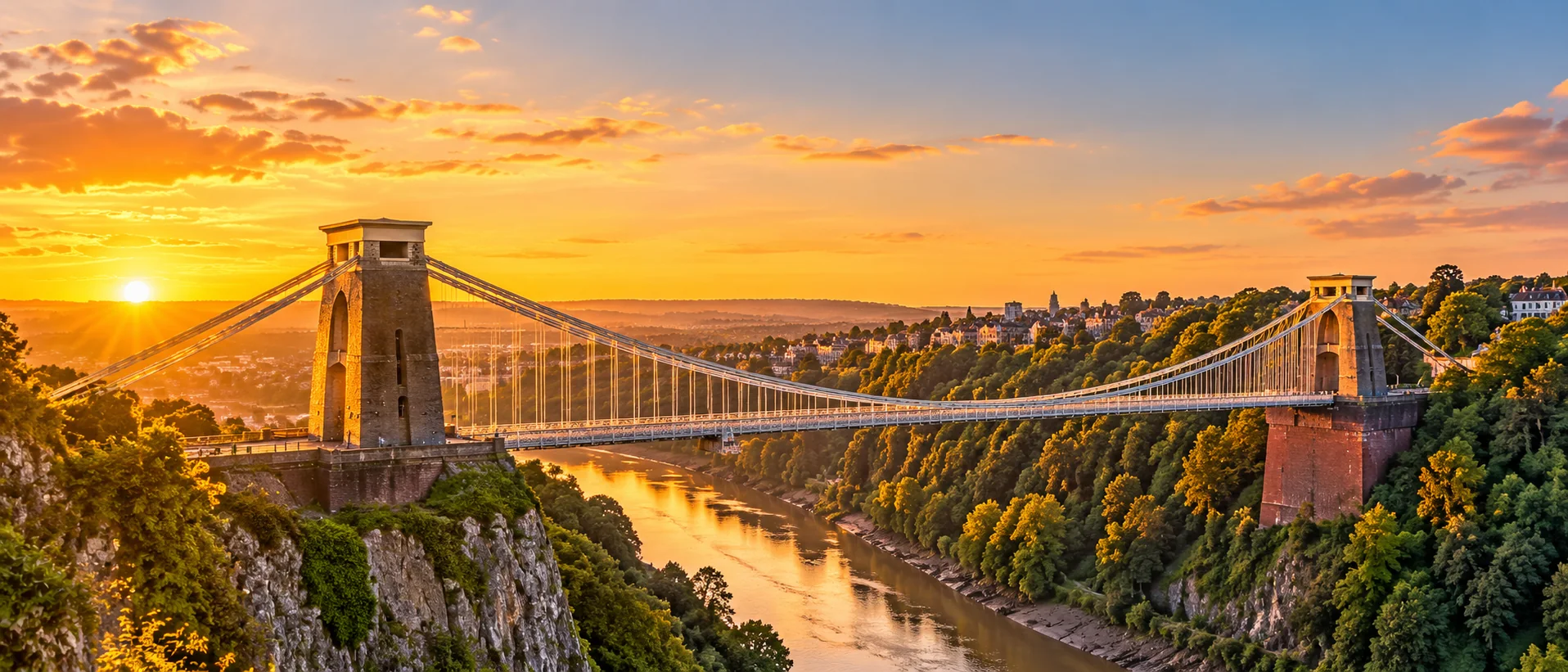 Clifton Suspension Bridge over the Avon Gorge in Bristol